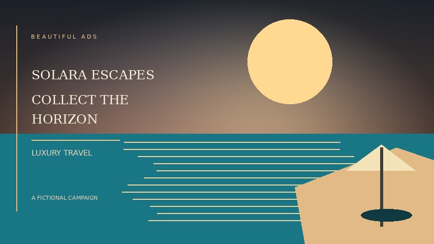 Travel advert poster